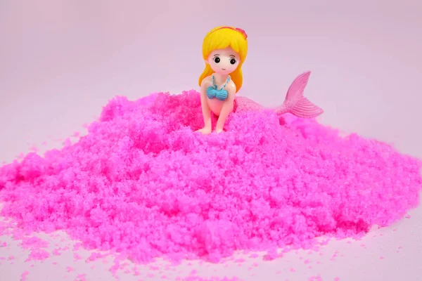 Pink sea salt body scrab, spa therapy