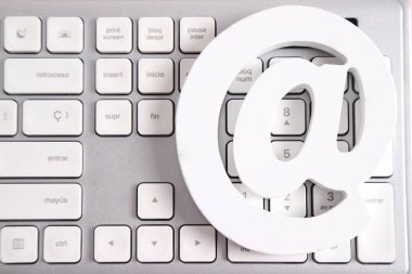 At mail icon, email symbol for mailing address