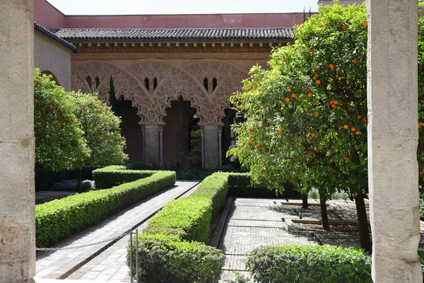 Palácio Aljaferia Arquitetura Medieval Zaragoza Espanha Abril 2023 — Fotografia de Stock