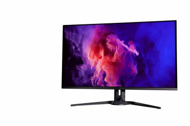 QD Oled Monitor Gigabyte Aorus beyaz arka planda 32 inç, Vitoria, İspanya, Mayıs 2024