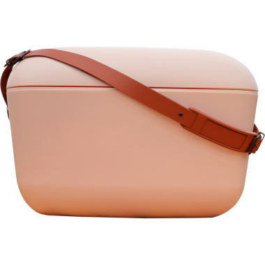 Seyahat buz kutusu, piknik için buzluk, model, izole edilmiş.