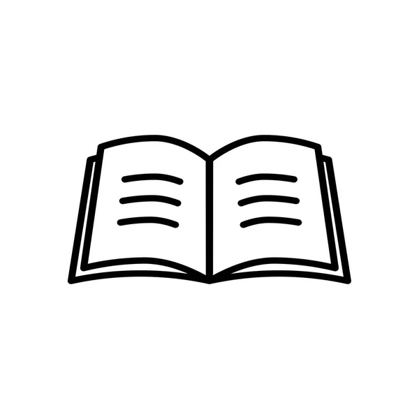 Buch Symbol Isoliert Flache Design Vektor Illustration Auf Weißem Hintergrund — Stockvektor