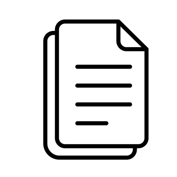 Papier Symbol Isoliert Flache Design Vektor Illustration Auf Weißem Hintergrund — Stockvektor