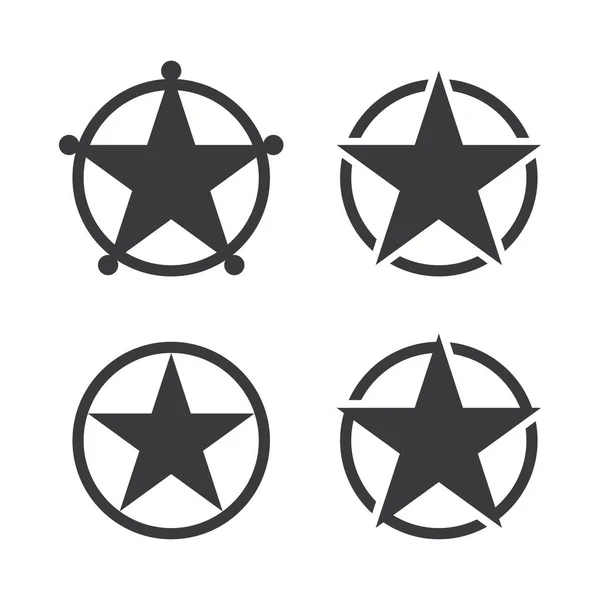 Иконка Виде Звезды Белом Фоне — стоковый вектор