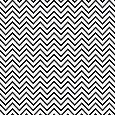 Beyaz arkaplanda soyut siyah zigzag arkaplan deseni izole edilmiş vektör çizimi.