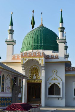 Hazrat pir Samsuddin Bawa Dargah, yakın görüş, Hari Om Nagar, Dholka, Gujarat, Hindistan