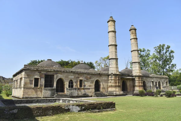 Vista Traseira Shaher Masjid Arquitetura Religiosa Islâmica Foi Construída Pelo — Fotografia de Stock