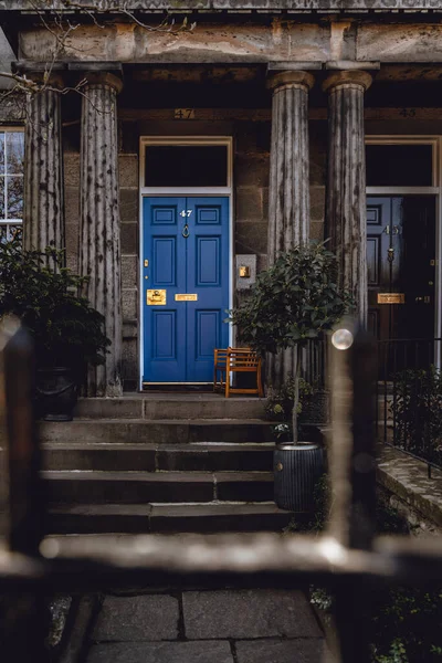 Schöner Eingang Einem Eigenheim Edinburgh — Stockfoto