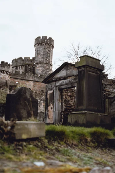 Ein Friedhof Edinburgh Einem Launischen Tag — Stockfoto