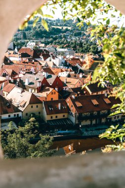 Cesky Krumlov yaz manzarası