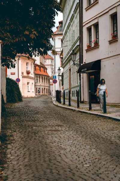 Prag 'ın eski kasabasının güzel şehir manzarası