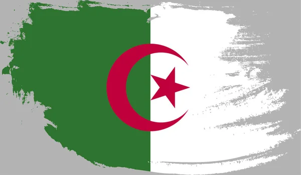 Algéria Grunge Lobogója — Stock Vector