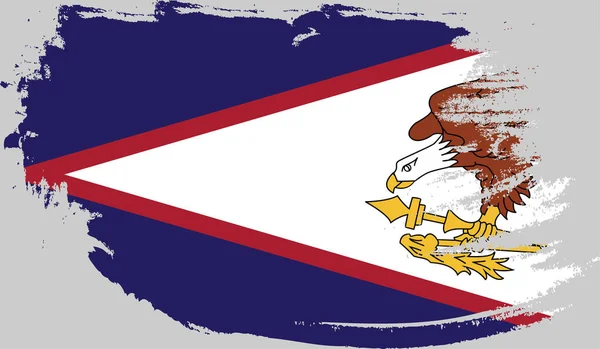 Amerikan Samoasının Grunge Bayrağı — Stok Vektör