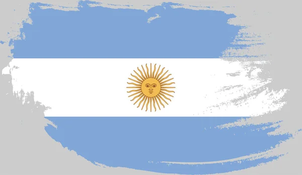 Grunge Vlag Van Argentinië — Stockvector