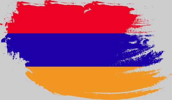 Armenische Grunge Flagge — Stockvektor