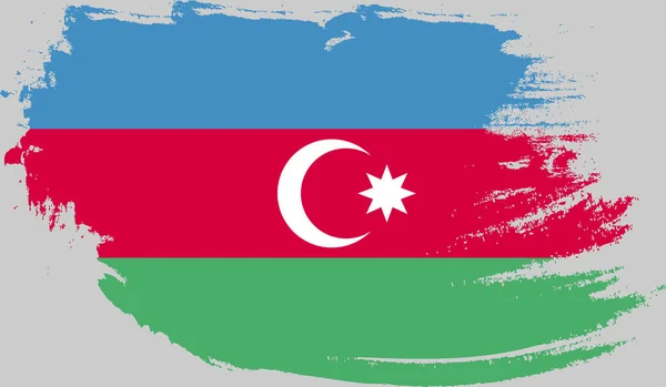Гранж Флаг Азербайджана — стоковый вектор