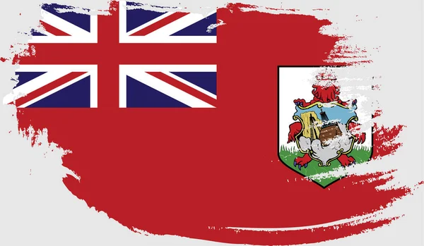 Гранж Прапор Бермудських Островів — стоковий вектор