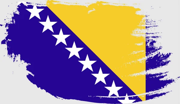 Bandera Grunge Bosnia Herzegovina — Archivo Imágenes Vectoriales