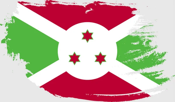 Grunge Vlag Van Burundi — Stockvector