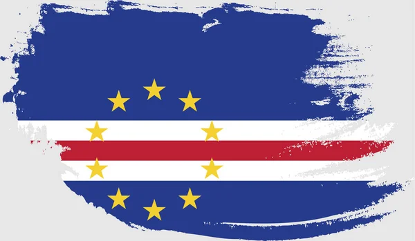 Bandera Grunge Cabo Verde — Archivo Imágenes Vectoriales