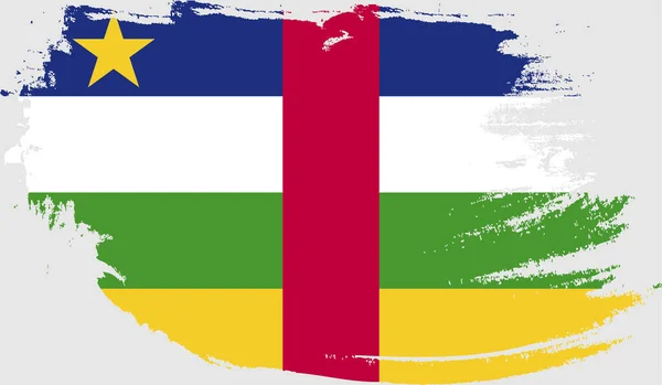 Grunge Σημαία Της Κεντροαφρικανικής Δημοκρατίας — Διανυσματικό Αρχείο