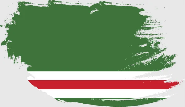 Bandera Grunge República Chechena Ichkeria — Archivo Imágenes Vectoriales