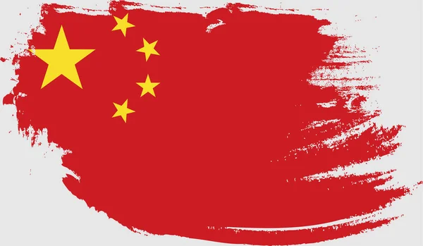 Bandera Grunge China — Archivo Imágenes Vectoriales