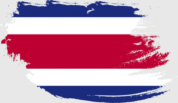 Grunge Drapeau Costa Rica — Image vectorielle