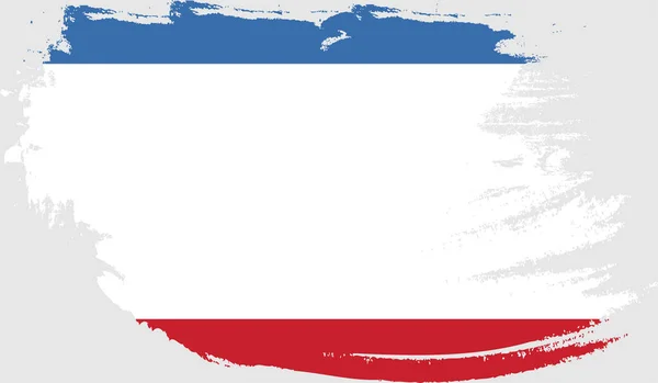Bandera Grunge Crimea — Vector de stock