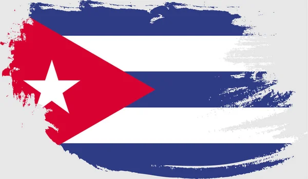 Гранж Флаг Кубы — стоковый вектор