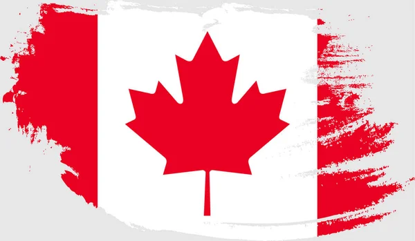 Bandera Grunge Canada — Vector de stock