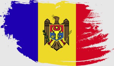 Grunge moldova bayrağı