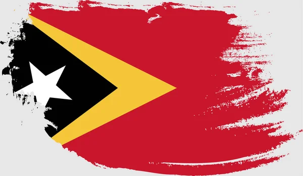 Grunge Kelet Timor Zászlaja — Stock Vector