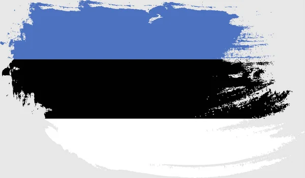 Bandera Grunge Estonia — Vector de stock
