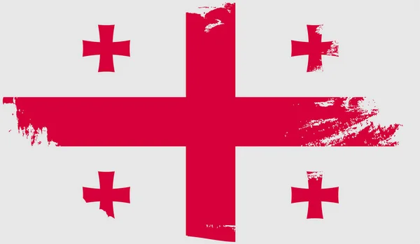 格奥尔吉亚的格朗格旗 — 图库矢量图片