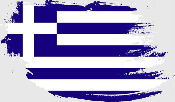 Grunge Görögország Zászlaja — Stock Vector