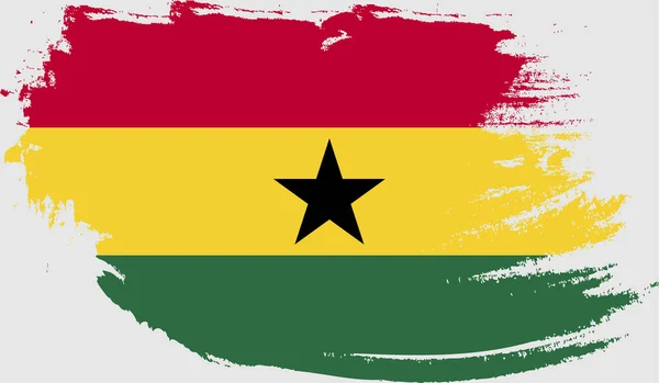 Grunge Flaga Ghana — Wektor stockowy