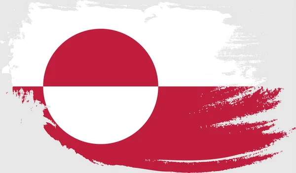 Grunge Drapeau Groenland — Image vectorielle