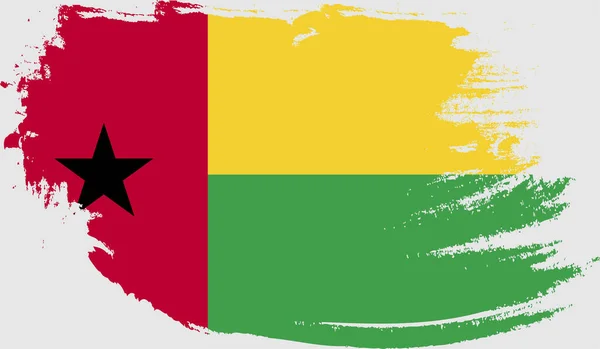 Flaga Granica Republiki Gwinei Bissau — Wektor stockowy