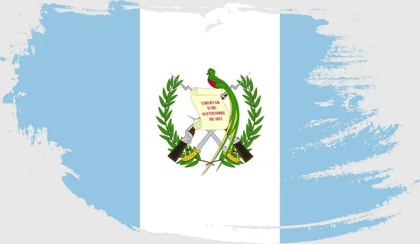 Grunge Vlag Van Guatemala — Stockvector