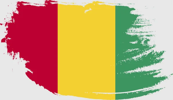 Grunge Flagge Von Guinea — Stockvektor