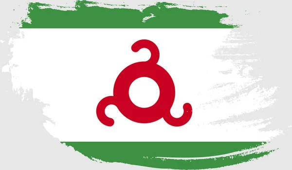 Bandera Grunge Ingushetia — Vector de stock
