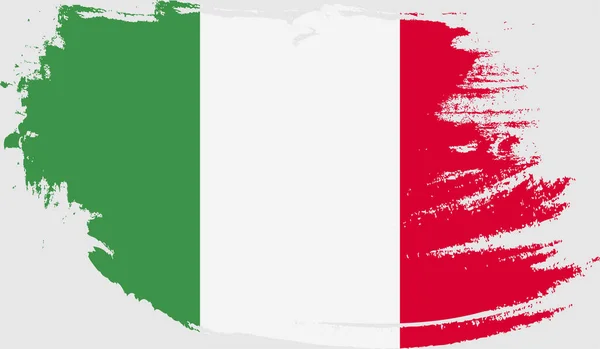 Grunge Drapeau Italie — Image vectorielle