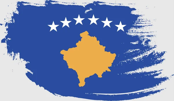 Bandera Grunge Kosovo — Archivo Imágenes Vectoriales
