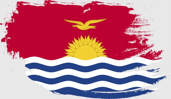 Grunge Vlajka Kiribati — Stockový vektor