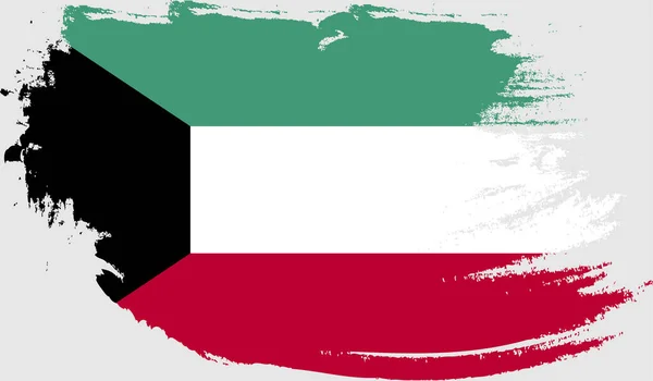 Гранж Флаг Кувейта — стоковый вектор