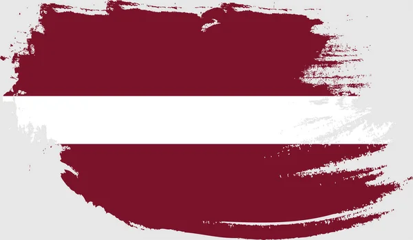 Bandiera Grunge Latvia — Vettoriale Stock