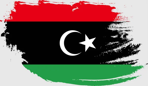 Гранж Флаг Ливии — стоковый вектор