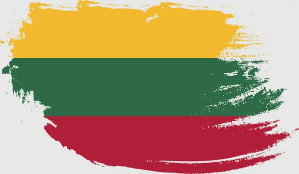 Bandera Grunge Lithuania — Vector de stock