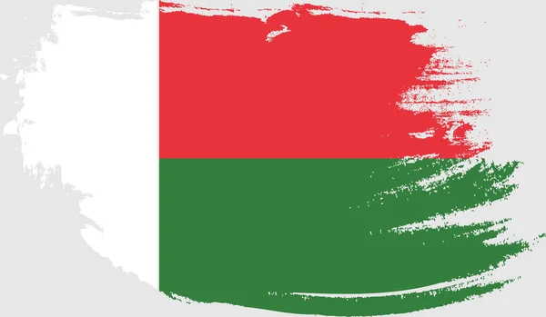Bandera Grunge Madagascar — Archivo Imágenes Vectoriales